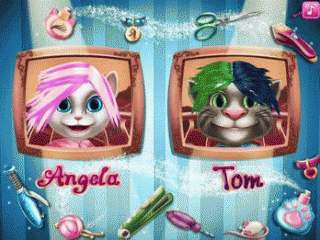 Прически Тома и Анжелы